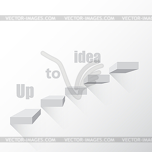 Background idea of steps to go up - vector image