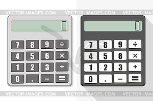 Two different styles and calculator - stock vector clipart