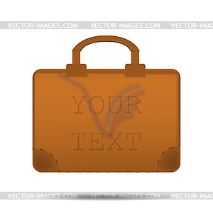 Briefcase advertising for text - vector EPS clipart