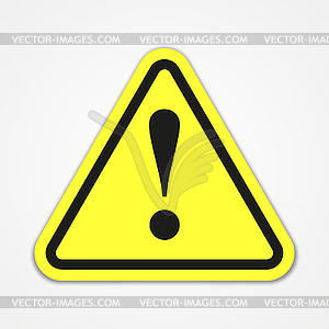 Danger warning attention sign - vector clip art