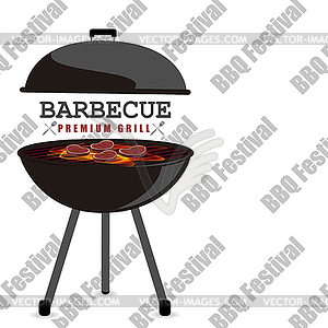 BBQ Festival background - stock vector clipart