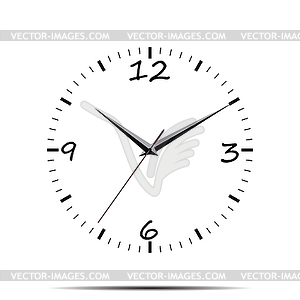 Icon hours flat - vector clipart