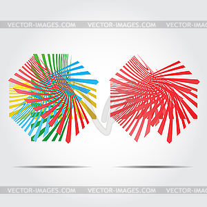 Set of colored logos - vector clip art