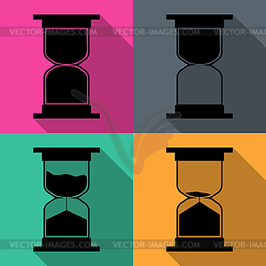 Hourglass icon - color vector clipart