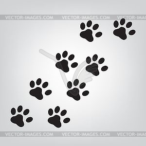 Paw icon - vector clip art