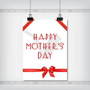 Stylish background for holiday Mothers Day - vector clipart