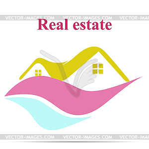 Real estate icon - vector clipart