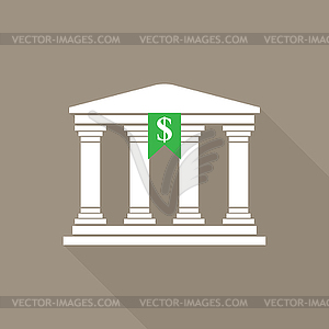 Icon Bank architecture - vector clipart