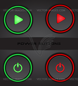 Power button design - vector clip art