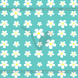 Seamless flower pattern - vector image