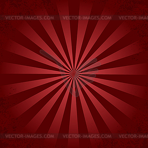 Red retro ray background - royalty-free vector image