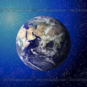 Earth seen of space, Elements of this furnished by - vector image