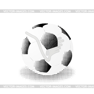 Ball soccer - vector image