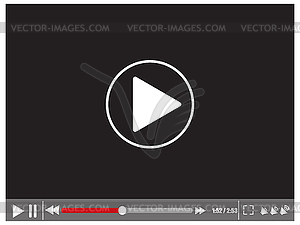 Video player - vector image