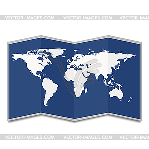 World map - vector clipart