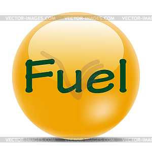 Orange icon with shadow fuel eps10 - vector clip art