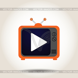 TV is turned - vector image