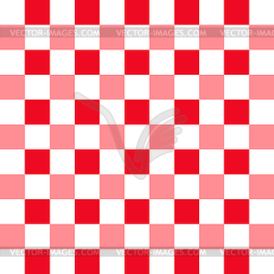 Background with red and white squares pattern - vector clipart