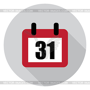 Calendar days flat - royalty-free vector image