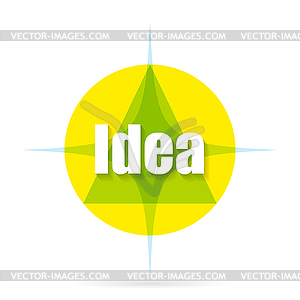 Logo idea with shadow - vector clipart