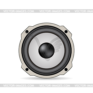 Audio speaker with shadow - vector clip art