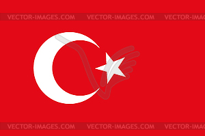 Turkey flag - vector image