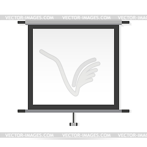 Video projector with shadow - vector clipart