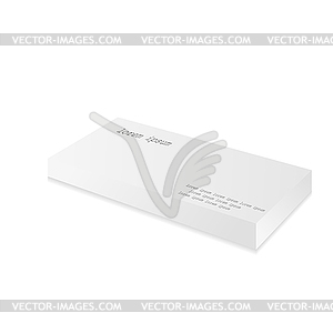 Package Box Mockup with shadow - vector clipart