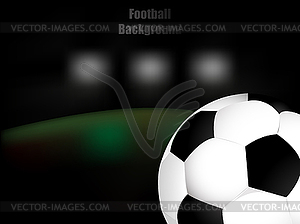 Football ,soccer, background with ball - vector clipart