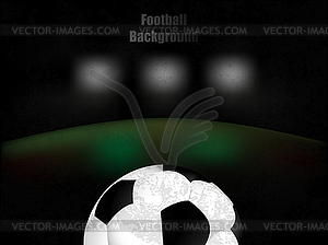 Football ,soccer, background retro with ball - vector EPS clipart