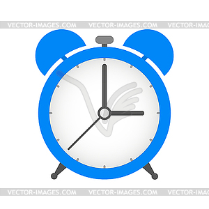 Alarm Clock in flat design stylish - stock vector clipart