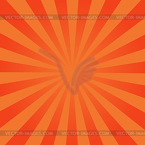 Ray retro background orange colored stylish - vector clipart