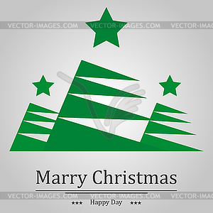 Christmas background fir and words holiday - vector image