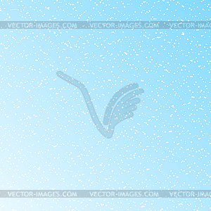 Falling snow on blue background stylish - vector clipart
