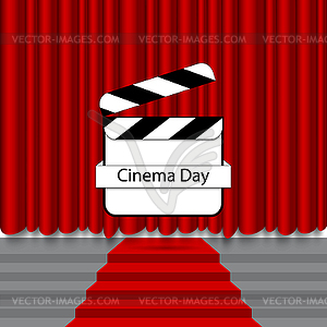 On day of December 28 movies - vector image