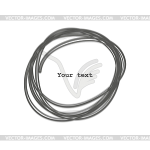 Squiggly frame for text - vector clip art