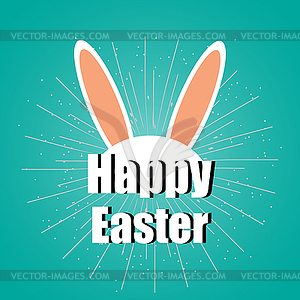 Happy Easter Day Typography Background stylish - vector clip art