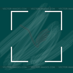 Бирюзовый акриловый фон с белой рамкой - рисунок в векторе