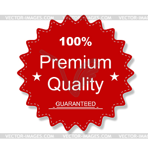 Premium Quality Sticker red colored with shadow - color vector clipart