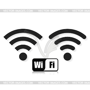 Wifi simbol set - vector clipart