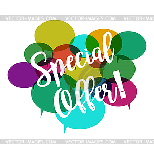 Special offer flat style - vector clip art