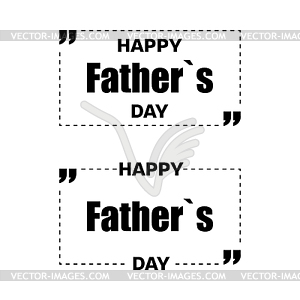 Happy fathers day. stylish design and flat design - vector image