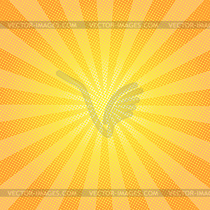 Sun rays background with circles, - vector image