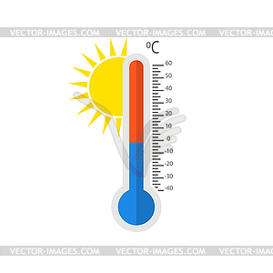 warm thermometer clip art