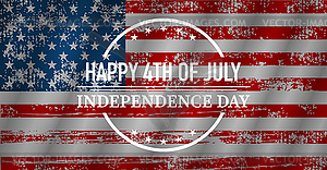 Happy Independence day, flag usa, - vector image