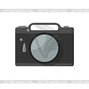 Photo icon in flat style - vector image