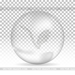 Water bubble on background, - vector image