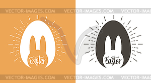 Happy Easter day. Bunny easter. Celebration - vector image