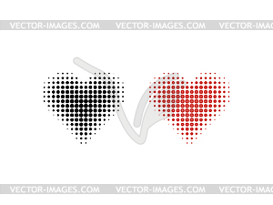 Hearth set. icon. Hearth icon. Flat design - vector image