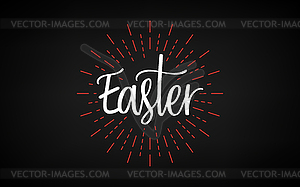 Easter day. Good friday. Celebration day. Happy - vector image